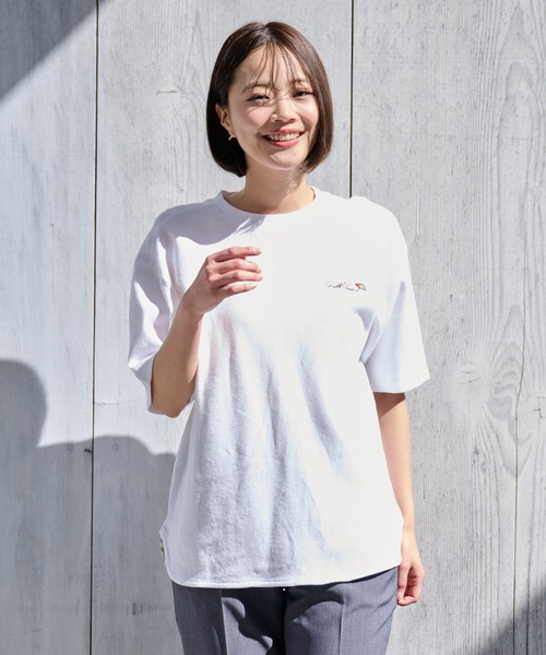 Arnold Palmer（アーノルドパーマー）の「寄り添うリネン シェア Tシャツ（Tシャツ/カットソー・レディース・ホワイト/チャコールグレー/ミント・LL/XS/L/M/S）」の22枚目の写真