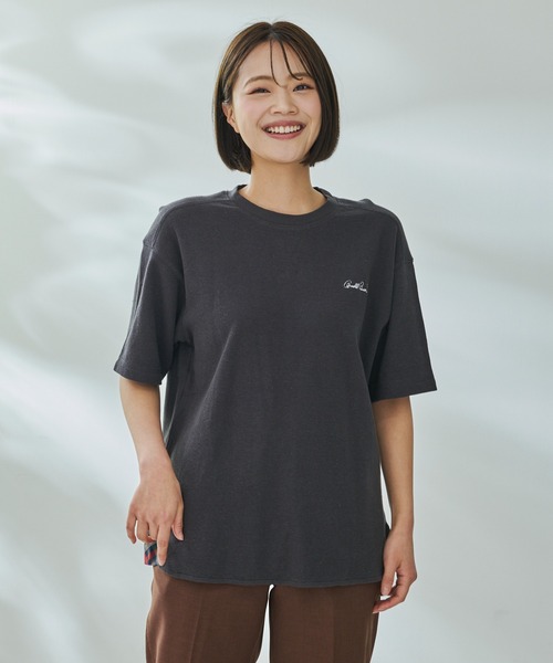 Arnold Palmer（アーノルドパーマー）の「寄り添うリネン シェア Tシャツ（Tシャツ/カットソー・レディース・ホワイト/チャコールグレー/ミント・LL/XS/L/M/S）」の17枚目の写真