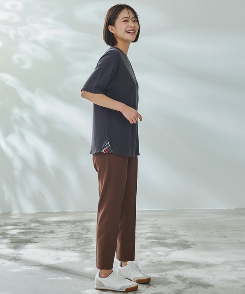 Arnold Palmer（アーノルドパーマー）の「寄り添うリネン シェア Tシャツ（Tシャツ/カットソー・レディース・ホワイト/チャコールグレー/ミント・LL/XS/L/M/S）」の15枚目の写真