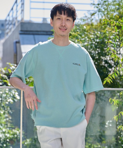 Arnold Palmer（アーノルドパーマー）の「寄り添うリネン シェア Tシャツ（Tシャツ/カットソー・レディース・ホワイト/チャコールグレー/ミント・LL/XS/L/M/S）」の14枚目の写真