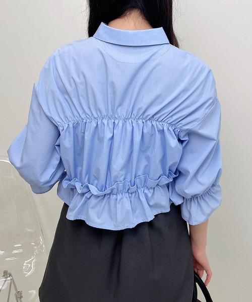 INGNI（イング）の「【WEB限定】フリルリボンショート5分袖