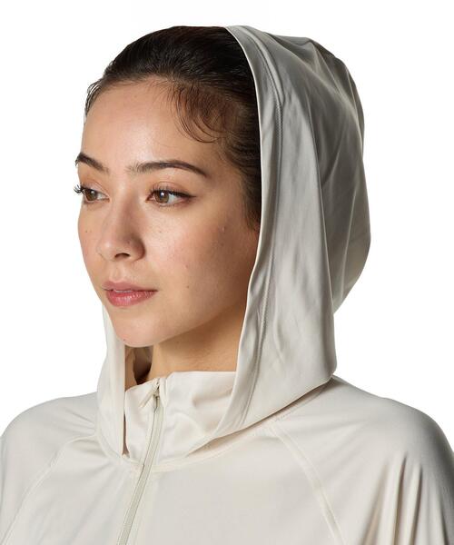 UNDER ARMOUR（アンダーアーマー）の「UAラッシュ ガード フルジップ フーディー（トレーニング/レディース）（水着・レディース・ベージュ・S/M/L/XL）」の4枚目の写真