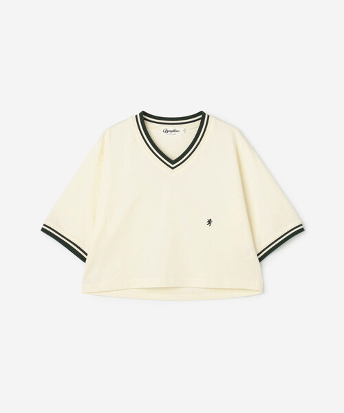 【新品未使用】mahf Vネックプルオーバーシャツ Vネックニットプルオーバー ベーシック レディース(M ネイビー