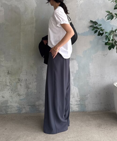 RIVE DROITE(リヴドロワ)の「【遊び心◎】SOURIRE Tee(Tシャツ/カットソー・レディース・ホワイト/ブラウン/ベージュ・FREE)」の6枚目の写真