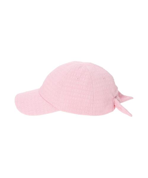 Samansa Mos2 Lagom（サマンサモスモスラーゴム）の「リボンキャップ（ハット・キッズ・ピンク/サックスブルー・大(L)/中(M)）」の4枚目の写真