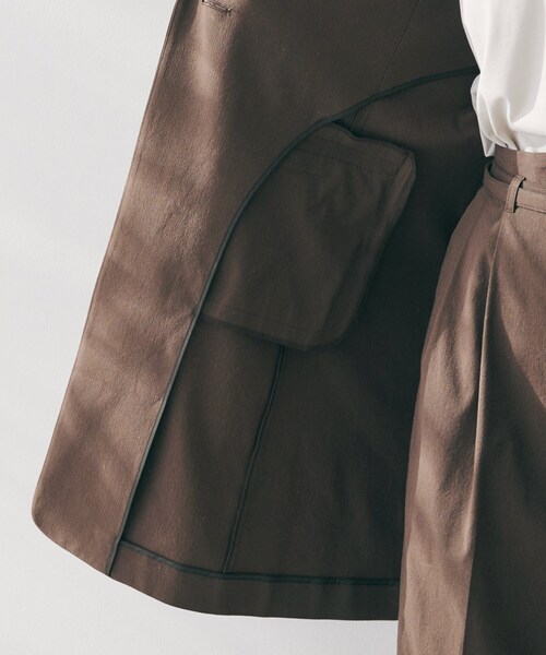 UNTITLED（アンタイトル）の「【セットアップ可能／オンオフ】ラミー混カラーレスジレ（ベスト・レディース・ブラウン系その他/オリーブ/ライトベージュ/オフホワイト・02/04/44/48/00）」の14枚目の写真