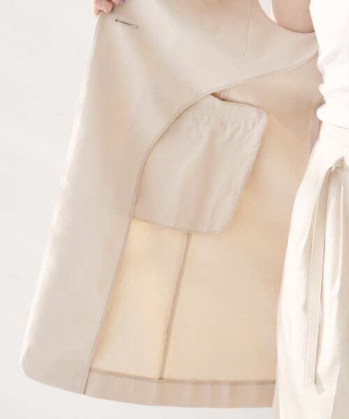 UNTITLED（アンタイトル）の「【セットアップ可能／オンオフ】ラミー混カラーレスジレ（ベスト・レディース・ブラウン系その他/オリーブ/ライトベージュ/オフホワイト・02/04/44/48/00）」の21枚目の写真