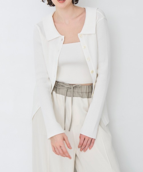 RITAN/リタン】Bustier Combi Knit Tops/ビスチェコンビニットトップス