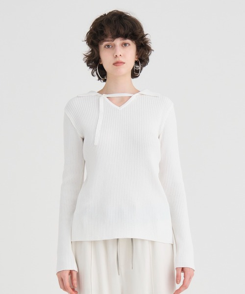 ニット セーター 「RITAN/リタン」Bustier Combi Knit Tops/ビスチェコンビニットトップス レディース RITAN/リタン】Bustier Combi Knit Tops/ビスチェコンビニット