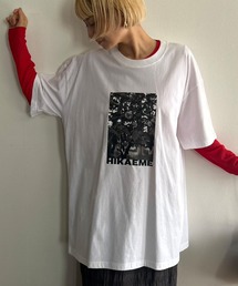 Kotoe（コトエ）の「【UNISEX】 フラワーフォトプリント ビッグシルエットTシャツ 半端袖（Tシャツ/カットソー・メンズ）」