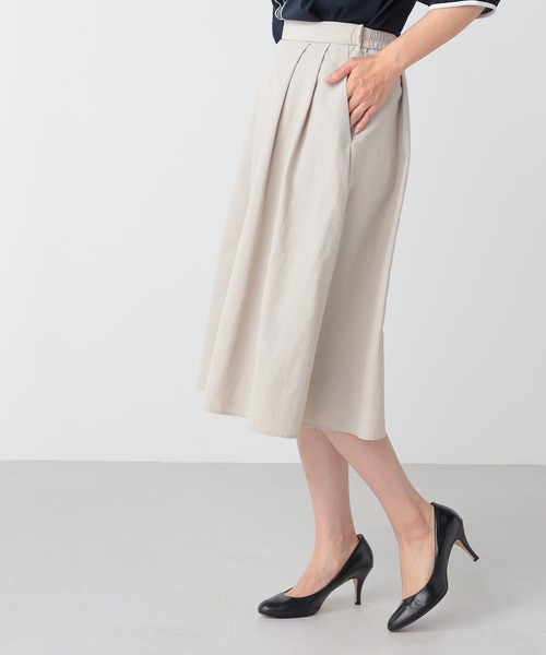 GALLORIA（ギャローリア）の「グログランタックスカート（スカート・レディース・レモンイエロー/ネイビー/ライトグレー・L/LL/S/M）」の5枚目の写真