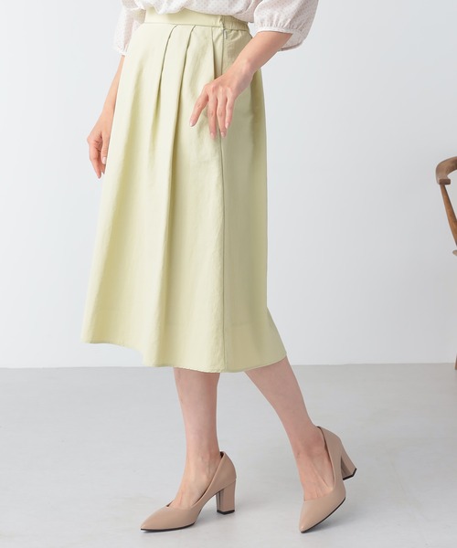 GALLORIA（ギャローリア）の「グログランタックスカート（スカート・レディース・レモンイエロー/ネイビー/ライトグレー・L/LL/S/M）」の12枚目の写真