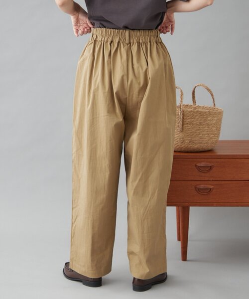 GEVACO(ゲバコ)の「【GEVACO】ギャザーテーパードパンツ(その他パンツ・レディース・ブラック/ベージュ・MEDIUM/SMALL/LARGE)」の5枚目の写真