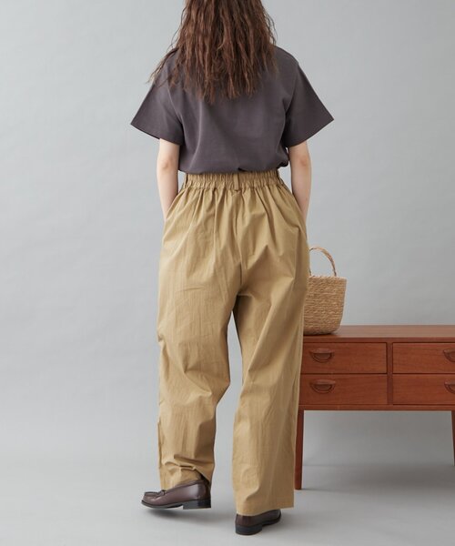 GEVACO(ゲバコ)の「【GEVACO】ギャザーテーパードパンツ(その他パンツ・レディース・ブラック/ベージュ・MEDIUM/SMALL/LARGE)」の9枚目の写真