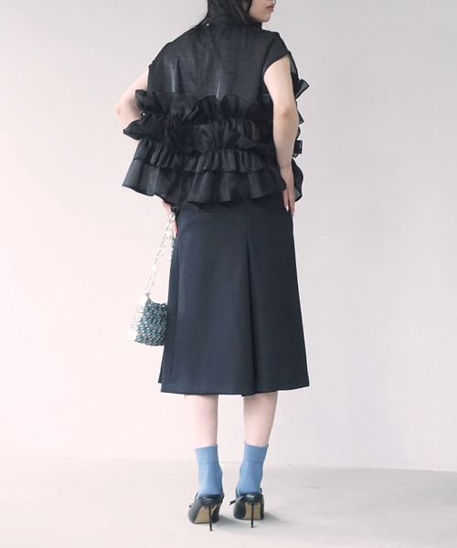 【未使用品】muveil Aライン ティアードフリルトップス TOPS商品一覧 | MUVEIL Online Shop