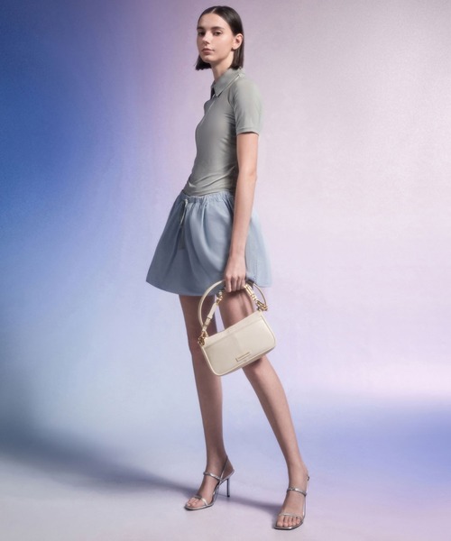 CHARLES & KEITH◆Addison ノットロープショルダーバッグ 送料込 CHARLES & KEITH Addison アディソン ノットロープショルダー