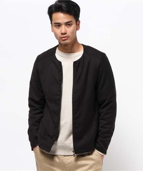 WHO'S WHO gallery(フーズフーギャラリー)の「【GIGGER】ストレッチナカワタノーカラーブルゾン(ブルゾン・メンズ・ネイビー/グレー/その他20/ブラック・MEDIUM/LARGE)」の7枚目の写真