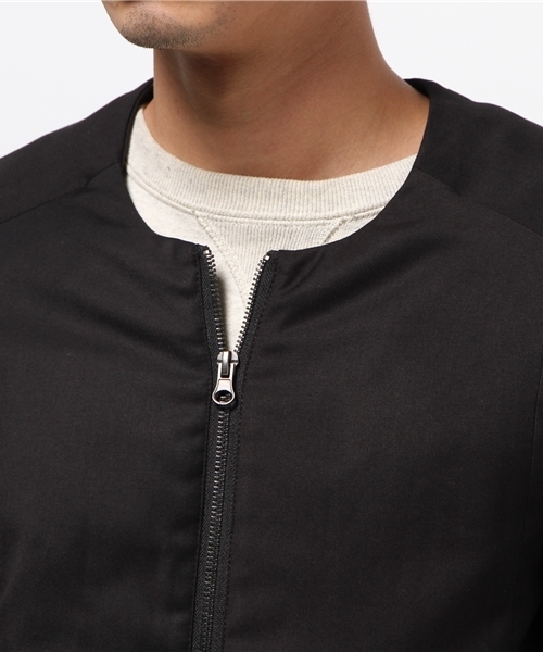 WHO'S WHO gallery(フーズフーギャラリー)の「【GIGGER】ストレッチナカワタノーカラーブルゾン(ブルゾン・メンズ・ネイビー/グレー/その他20/ブラック・MEDIUM/LARGE)」の8枚目の写真