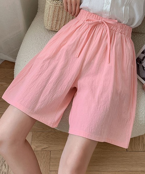 セール】リネンライクフレアショートパンツ（その他パンツ