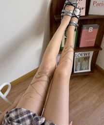 Fun & Daily | F&D : シアーリボンストッキング（タイツ）(タイツ/ストッキング)