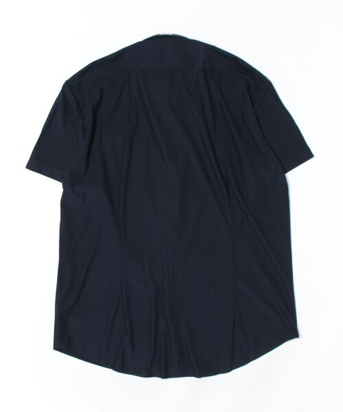 TOKYO SHIRTS(トウキョウシャツ)の「形態安定ノンアイロン ボタンダウン 半袖ストレッチビジネスワイシャツ(ビジネスシャツ・メンズ・ネイビー・首回り45cm/首回り47cm)」の7枚目の写真