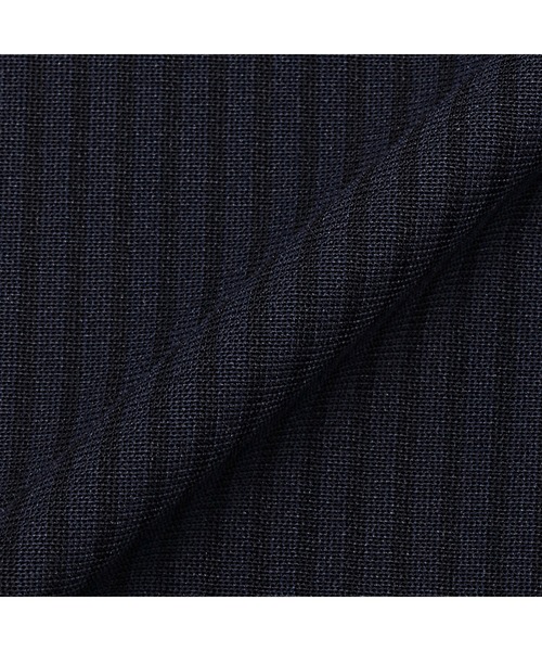 TOKYO SHIRTS(トウキョウシャツ)の「形態安定ノンアイロン ボタンダウン 半袖ストレッチビジネスワイシャツ(ビジネスシャツ・メンズ・ネイビー・首回り45cm/首回り47cm)」の5枚目の写真