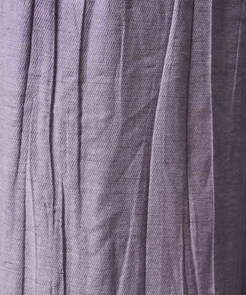 UNISEX》Sheer Linen Two-Tuck Wide Pants/シアーリネン