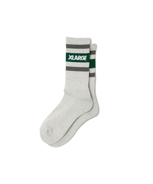 XLARGE（エクストララージ）の「LINE SOCKS（ソックス/靴下・メンズ・ホワイト/アッシュ/ブラック・ONE SIZE）」の3枚目の写真