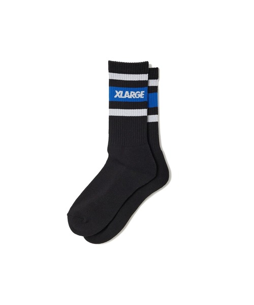 XLARGE（エクストララージ）の「LINE SOCKS（ソックス/靴下・メンズ・ホワイト/アッシュ/ブラック・ONE SIZE）」の2枚目の写真