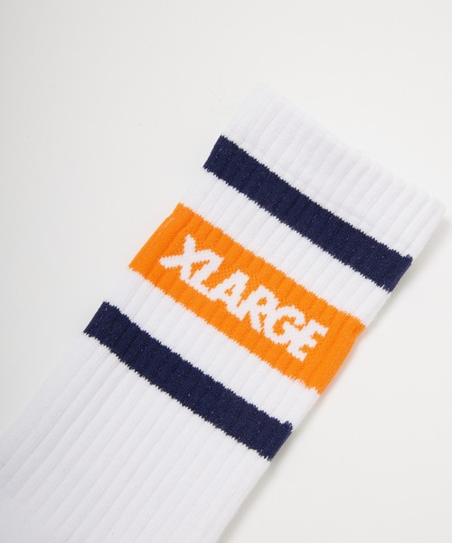 XLARGE（エクストララージ）の「LINE SOCKS（ソックス/靴下・メンズ・ホワイト/アッシュ/ブラック・ONE SIZE）」の9枚目の写真