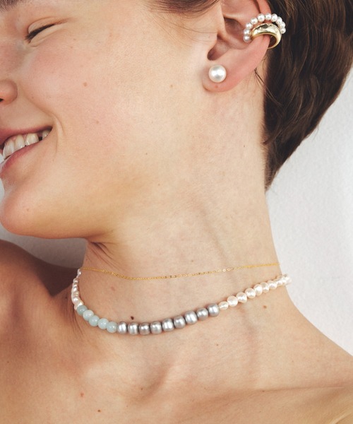 Les bonbonパールネックレス les bonbon】playfully pearl necklace BL/プレイフリー パール