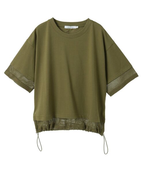 【新品未使用】Ameri メッシュオーバートップス ≪USED≫透かし編みメッシュニットプルオーバー/AMERICAN HOLIC