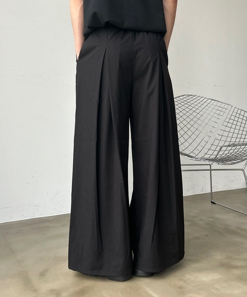 セール】【ユニセックス】バックワンタックワイドパンツ（スラックス
