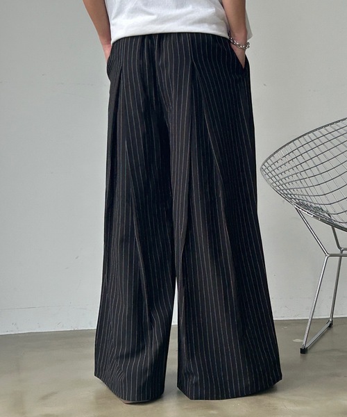 セール】【ユニセックス】バックワンタックワイドパンツ（スラックス