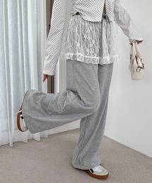 WEGO | WEGO/【25年春夏新作】レースレイヤードスウェットパンツ(スウェットパンツ)