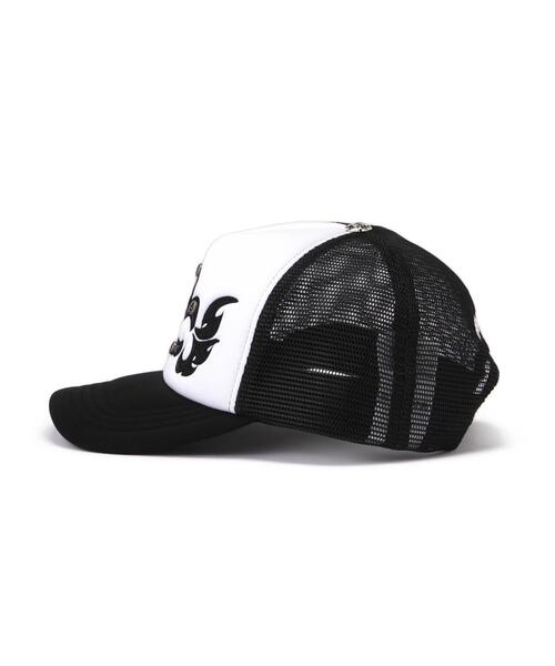 SUPPLIER(サプライヤー)の「Supplier/サプライヤー/Fleur Leather Patch Mesh Cap(キャップ・メンズ・ブラック・F)」の2枚目の写真