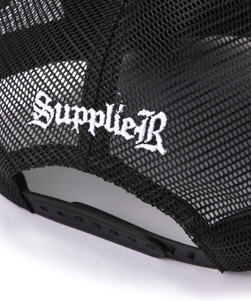 SUPPLIER(サプライヤー)の「Supplier/サプライヤー/Fleur Leather Patch Mesh Cap(キャップ・メンズ・ブラック・F)」の6枚目の写真