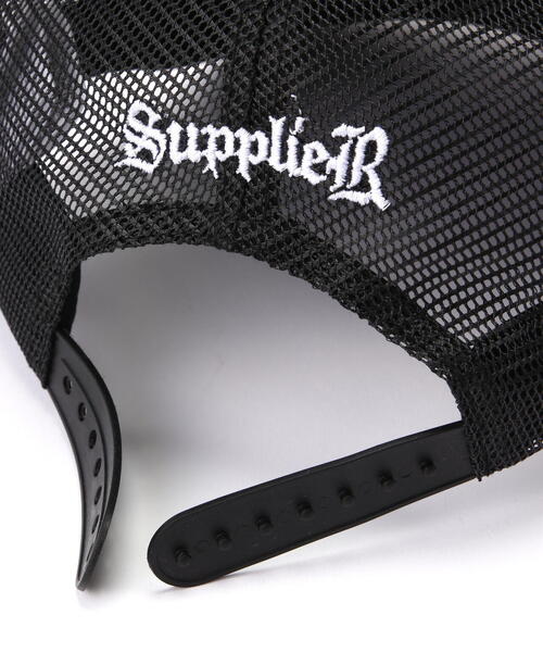 SUPPLIER(サプライヤー)の「Supplier/サプライヤー/Fleur Leather Patch Mesh Cap(キャップ・メンズ・ブラック・F)」の5枚目の写真