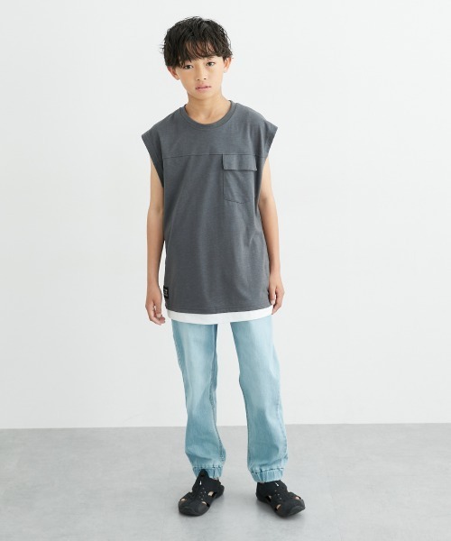 R★  Jeans★ノースリーブ Tシャツ コットン SHIPS タンクトップ ノースリーブ オーガニック コットン 2WAY