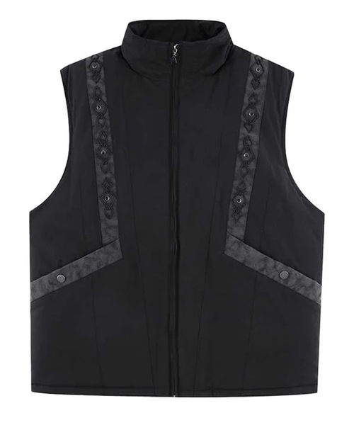 セール】SUPPLIER/サプライヤー Studs Puffer Vest スタッズ