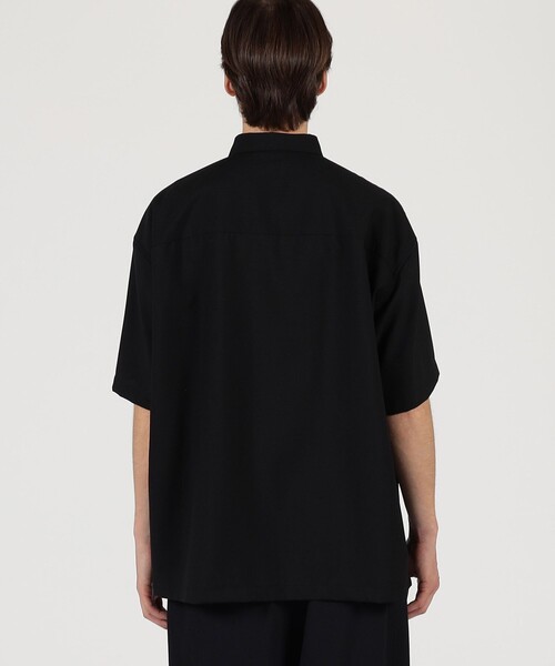 EDITION(エディション)の「TECH WOOL 半袖シャツ(シャツ/ブラウス・メンズ・ブラック/キャメル・M/S)」の7枚目の写真