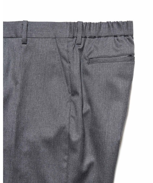 SOPHNET.（ソフネット）の「FLANNEL WOOL SHIRRING SLIM-FIT SLACKS（スラックス・メンズ・チャコールグレー/ブラック・3/2/1/5/4）」の10枚目の写真