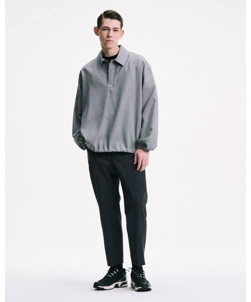 SOPHNET.（ソフネット）の「FLANNEL WOOL SHIRRING SLIM-FIT SLACKS