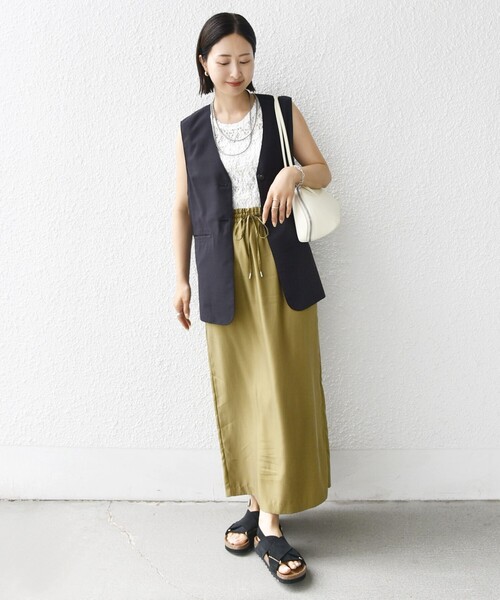 セール】〈防シワ加工〉チノ ウール ボタン ジレ（ベスト）｜SHIPS