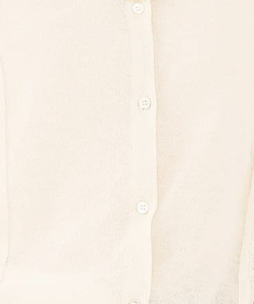 collex（コレックス）の「リネンタッチ透かし柄カーディガン（カーディガン/ボレロ・レディース・グリーン/アイボリー/ブラック・フリー）」の5枚目の写真