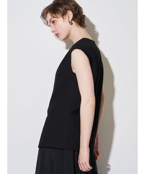 ELENDEEK（エレンディーク）の「ジレコンビネーションワンピース（ワンピース・レディース・ブラック/オフホワイト・01/02）」の5枚目の写真