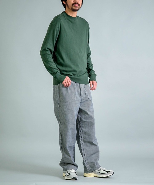 gicipi（ジチピ）の「[gicipi] GIAGUARO ジャグァーロ(2501A) / ハーフモックネック リラックスフィット（ニット/セーター・メンズ・グリーン/グレー/テラコッタ/ブラック・5/4）」の7枚目の写真