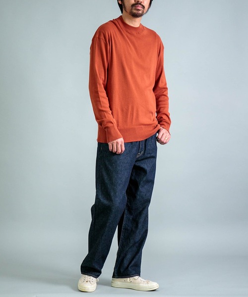 gicipi（ジチピ）の「[gicipi] GIAGUARO ジャグァーロ(2501A) / ハーフモックネック リラックスフィット（ニット/セーター・メンズ・グリーン/グレー/テラコッタ/ブラック・5/4）」の11枚目の写真