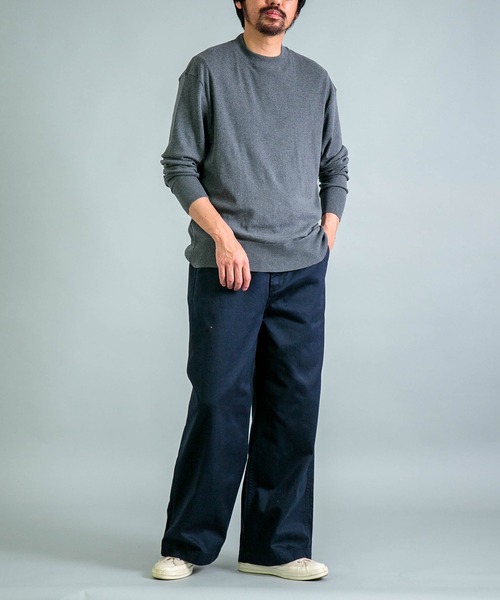 gicipi（ジチピ）の「[gicipi] GIAGUARO ジャグァーロ(2501A) / ハーフモックネック リラックスフィット（ニット/セーター・メンズ・グリーン/グレー/テラコッタ/ブラック・5/4）」の15枚目の写真