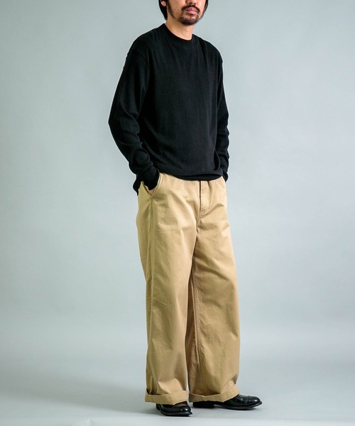 gicipi（ジチピ）の「[gicipi] GIAGUARO ジャグァーロ(2501A) / ハーフモックネック リラックスフィット（ニット/セーター・メンズ・グリーン/グレー/テラコッタ/ブラック・5/4）」の19枚目の写真